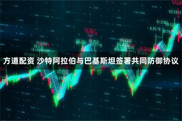 方道配资 沙特阿拉伯与巴基斯坦签署共同防御协议