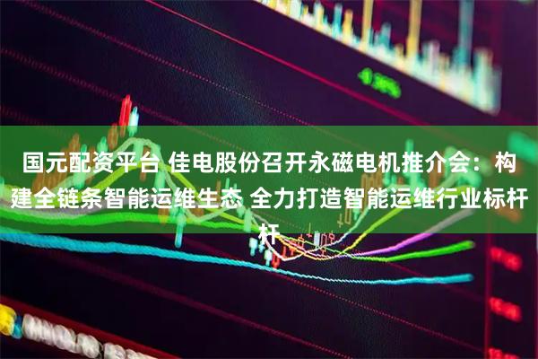 国元配资平台 佳电股份召开永磁电机推介会：构建全链条智能运维生态 全力打造智能运维行业标杆
